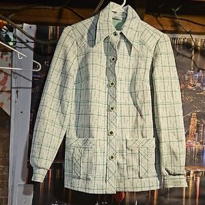 Men's Green Plaid Jacket